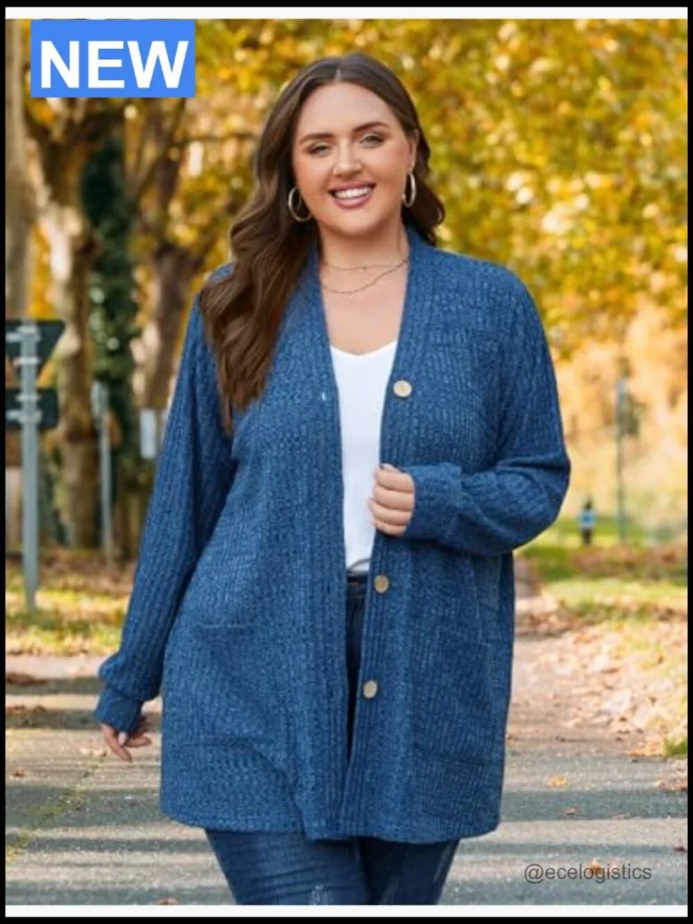 Women's Plus Size Open Front Cardigan Long Sleeve Lightweight Sweater with